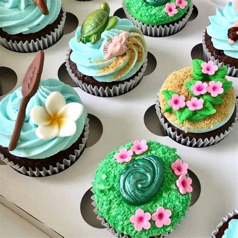 Moana Themed Cupcakes