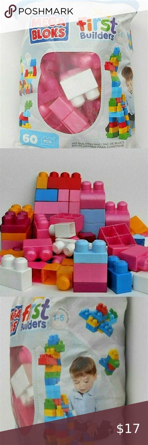 Copy Mega Bloks First Builders Big Building Bag 60 Piece Set Big