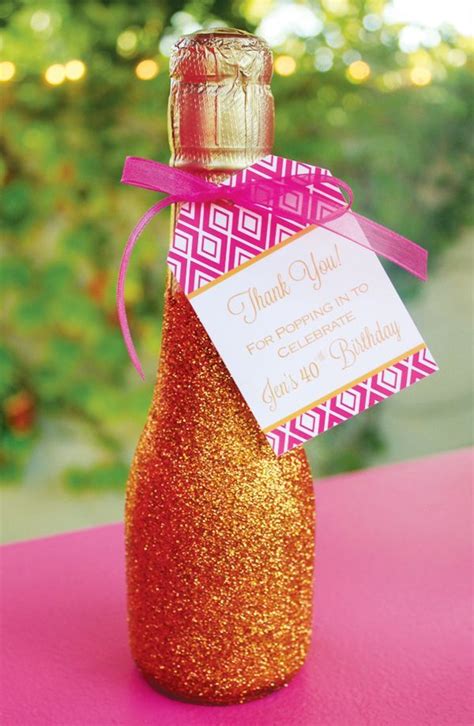 40th birthday party theme ideas. {Pink & Orange} Modern 40th Birthday | Party favors for ...