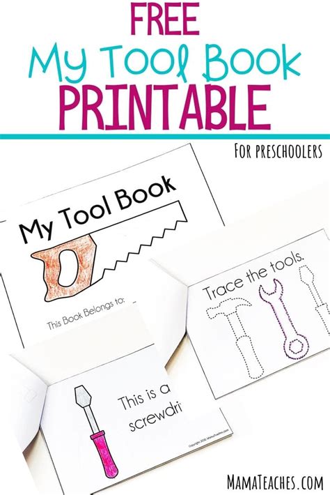 Early Reader My Book Of Tools A Printable Tool Book Mama Teaches