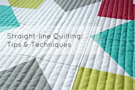 Free Straight Line Quilting Tips And Techniques By Megan