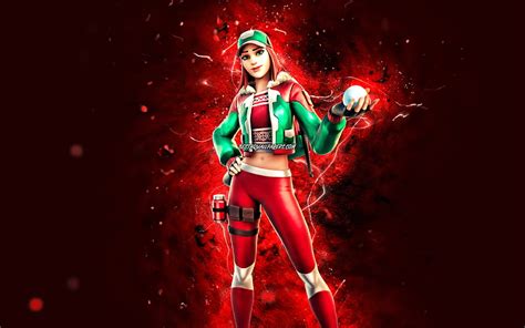 Holly Striker Red Neon Lights Fortnite Battle Royale Fortnite