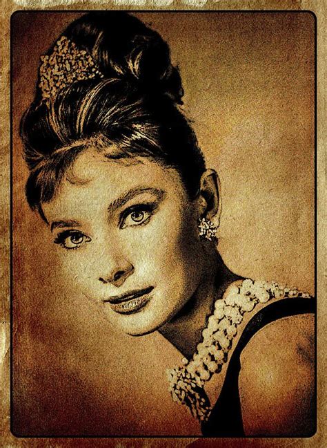 Audrey Hepburn Hollywood Actress Digital Art By Esoterica Art Agency
