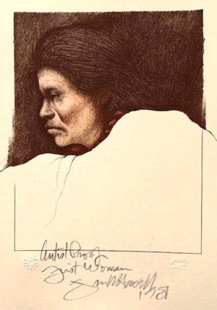 Taos Matriarch Ap 1979 Lithograph 15x22 By Frank Howell