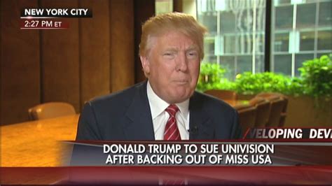 Donald Trump Fires Back Threatens To Sue Univision For Pulling Out Of