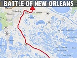 Battle Of New Orleans Map - Maps For You