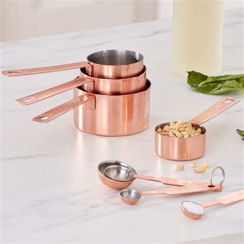 Copper Measuring Cups & Spoons Set | Brylane Home