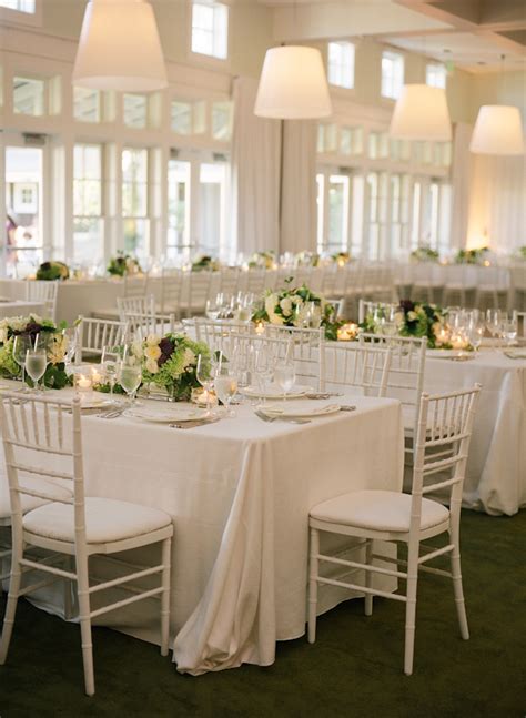 White Chairs And Tables Wedding Reception Photo By Meg Smith