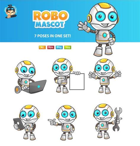 Robot Mascot By Dionartworks On Creativemarket Robot Wallpaper Robots