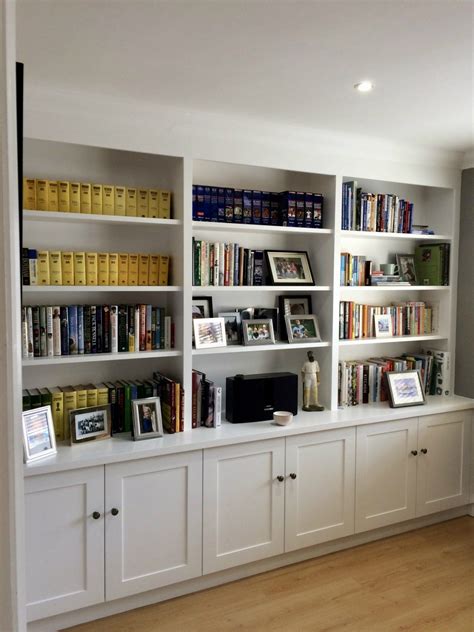 Shaker Style Bookcase In Woking Home Office Shelves Built In Shelves