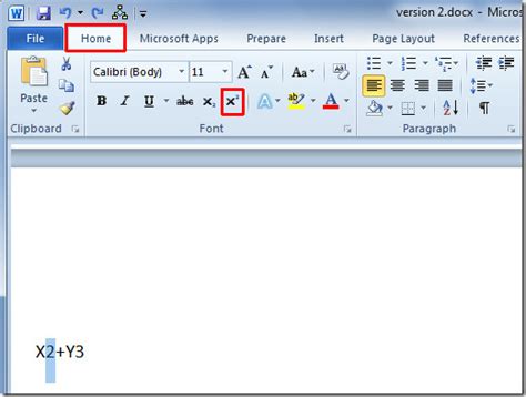 How To Superscript And Subscript Text In Word 2010