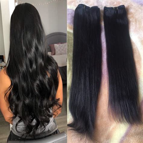 18 22 Inch Natural Black Hair Extensions Remy Clip In