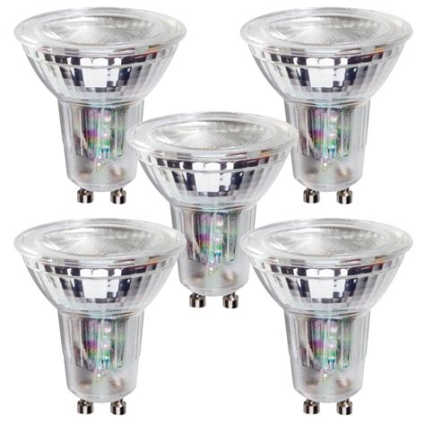 5 X 55w Led Gu10 Dimmable Light Bulbs Daylight White