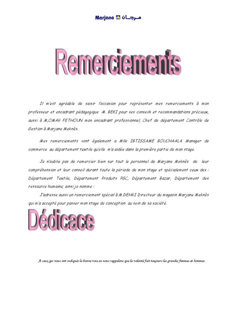 Modele Lettre De Remerciement Stage D Observation 3eme  Communauté MCMS