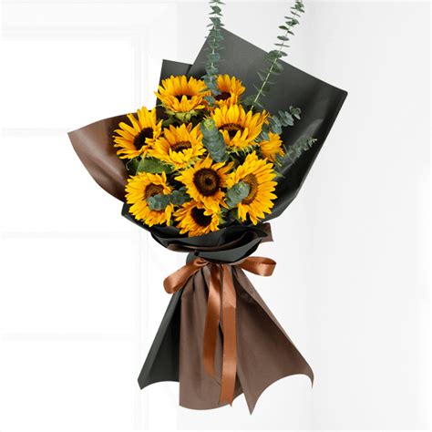 Buy Sunflower Bouquet Online Flower Delivery Kl Wenghoa