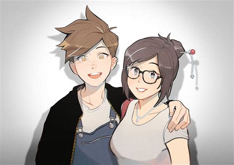 Tracer Mei Overwatch Tracer Overwatch Comic Tracer Fanart