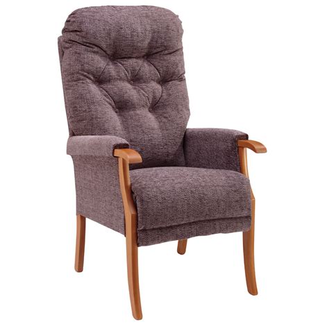 If you want to increase or reduce the resistance when you tilt, you can adjust the damper below the seat. Electric Mobility Avon Deep Button Back Chair Mink