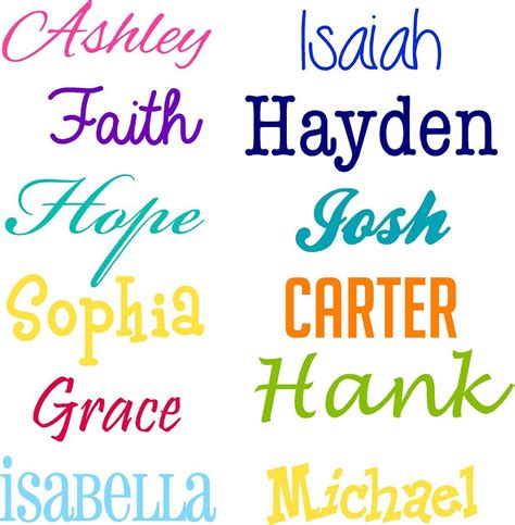 Name Wall Art Name Wall Decals Name Stickers Wall Decor Stickers