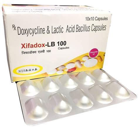 10drugmart 100mg Xifadox Lb Doxycycline And Lactic Acid Bacillus