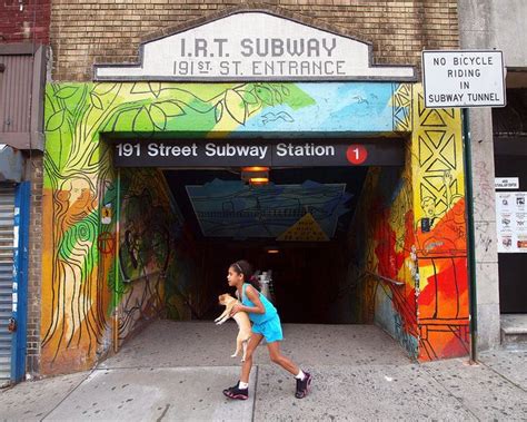 191 Street Subway Station Entrance Washington Heights New York City