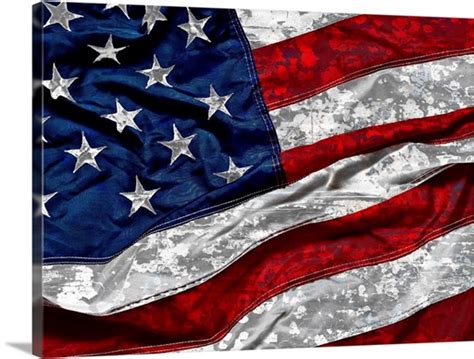 American Flag Textured Photo Canvas Print Great Big Canvas