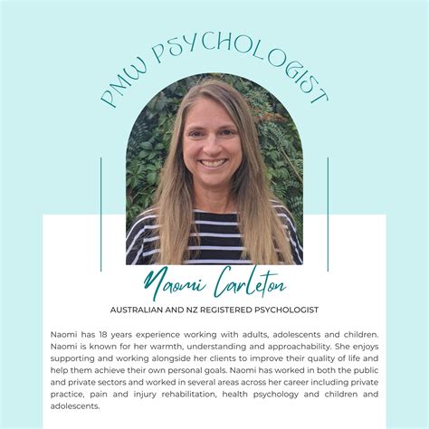 Naomi Carleton, Psychologist, South Brisbane, QLD, 4101 | Psychology Today