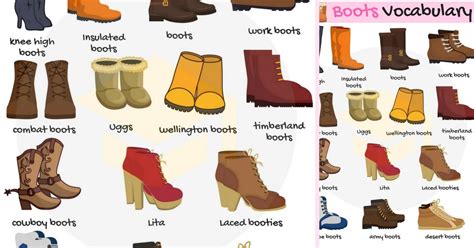 Types Of Boots Useful Boot Names In English With Pictures 7esl
