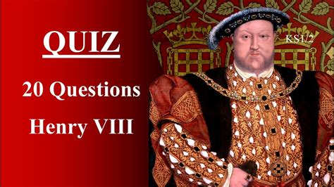 henry viii quiz 20 questions ks1 2 youtube
