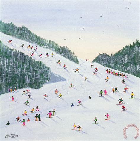 Judy Joel Ski Vening Painting Ski Vening Print For Sale