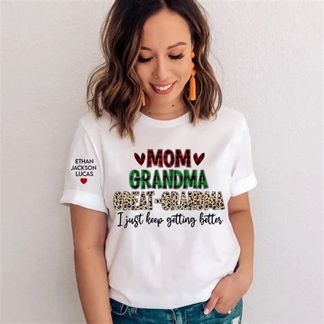 Personalized Mom Grandma Great Grandma T Shirt