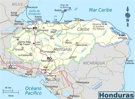Mapa De Fronteras Naturales De Honduras Mapa De Honduras Porn Sex