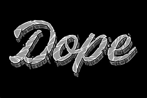 4 Dope Typography Text Effect Buy T Shirt Designs