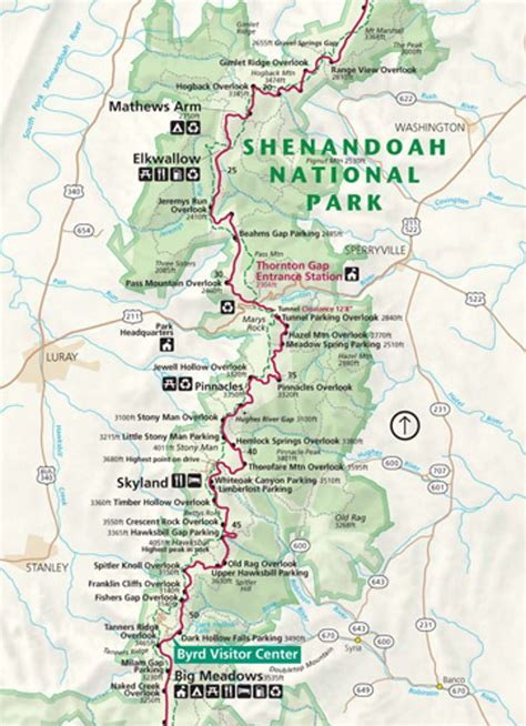 Shenandoah National Park Hiken Am Skyline Drive
