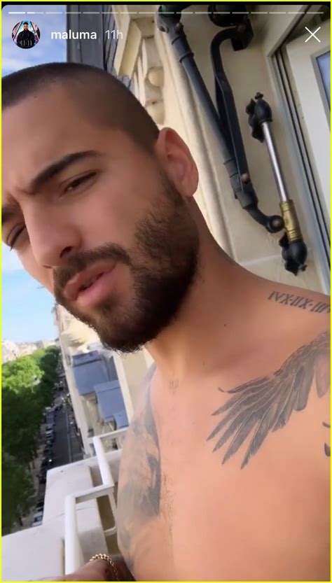 maluma shows off his buff shirtless body on his instagram during paris fashion week photo