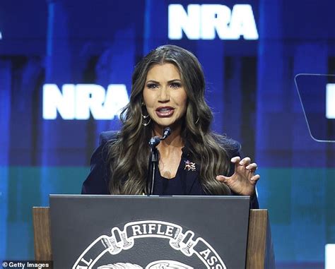 South Dakota Governor Kristi Noem Sparks Outrage After Telling Nra Audience Her One Year Old