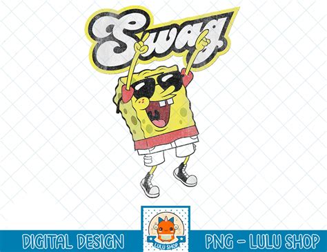 Spongebob Squarepants Swag Distressed T Shirtpng Inspire Uplift