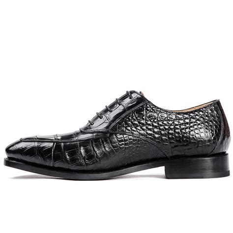 Business Alligator Leather Shoes For Men Genuine Alligator Leather Lace