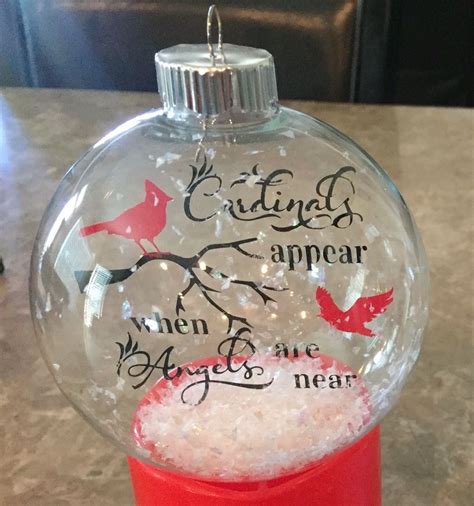 Floating Ornament I Cut Out The Design On Vinyl Using My Cricut And