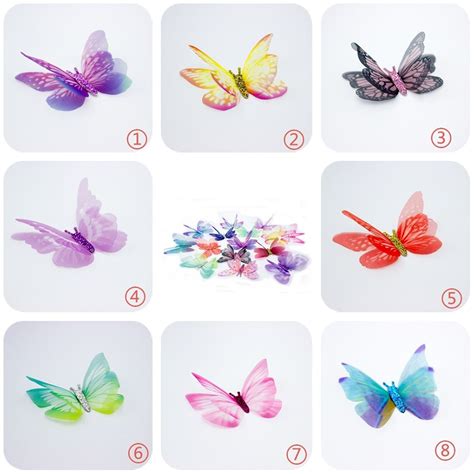 Fantastic Organza Butterflies Fabric Flowers Fabric Butterfly Diy