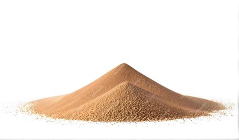 Premium Ai Image Desert Sand Pile Isolated On White Background