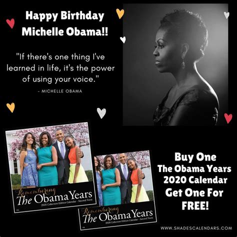 Happy Birthday Michelle Obama Michelle Obama Obama Happy Birthday