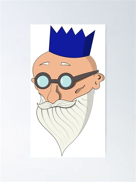 Osrs Wise Old Man Poster By Checkmatedesign Redbubble