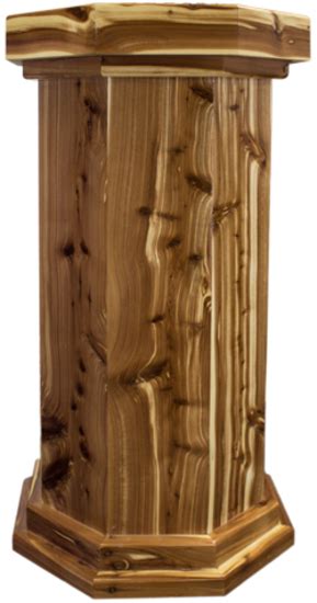 Exclusive Classic Series Aromatic Cedar Floor Standing Taxidermy Pedestal