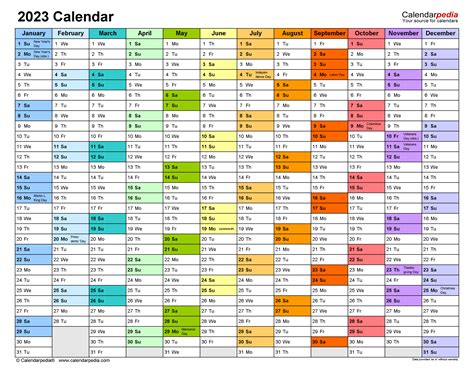 Best 2023 Calendarpedia Photos Calendar With Holidays Printable 2023