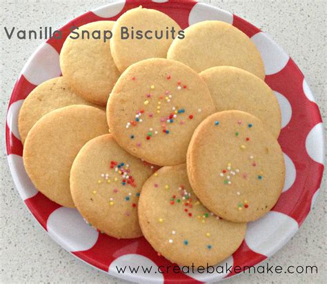 Quick And Easy Vanilla Snap Biscuits Create Bake Make