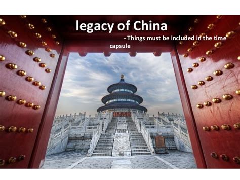 Legacy Of China