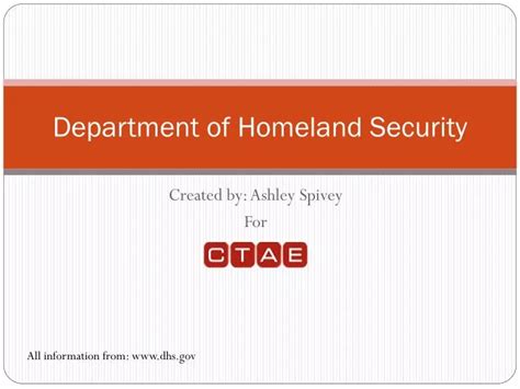 Ppt Department Of Homeland Security Powerpoint Presentation Free