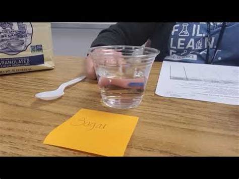 You will use the calorimetry lab gizmo to determine the specific heat capacities of various substances. Solubility Lab - YouTube