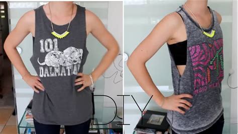 Diy T Shirts Zu Tank Tops Schneiden Youtube