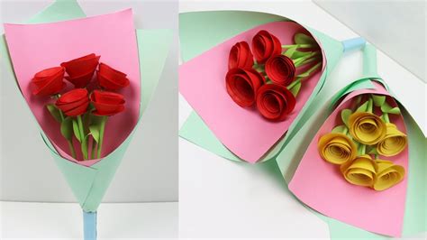 How to make a chocolate bouquet. DIY HOW TO MAKE PAPER ROSE FLOWER BOUQUET - STEP BY STEP ...